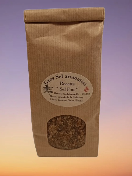 Les gros sels aromatis&eacute;s en 250grs sachet Kraft