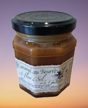 Caramel Bio au beurre sal&eacute; &agrave; la fleur de sel de la Guitti&egrave;re 240grs
