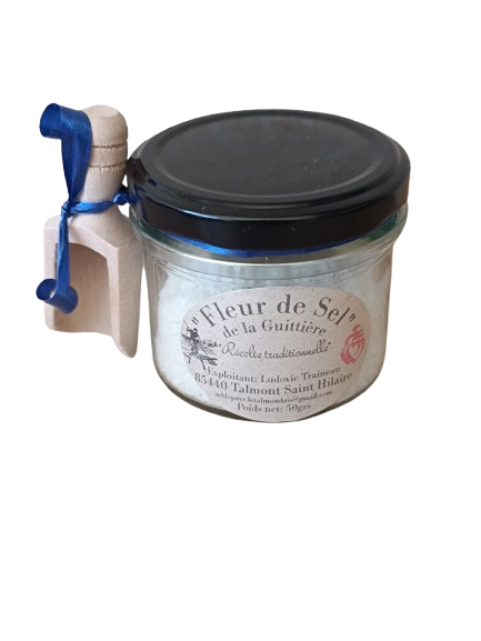 Pot Fleur de sel 50grs et cuillère à selxxx